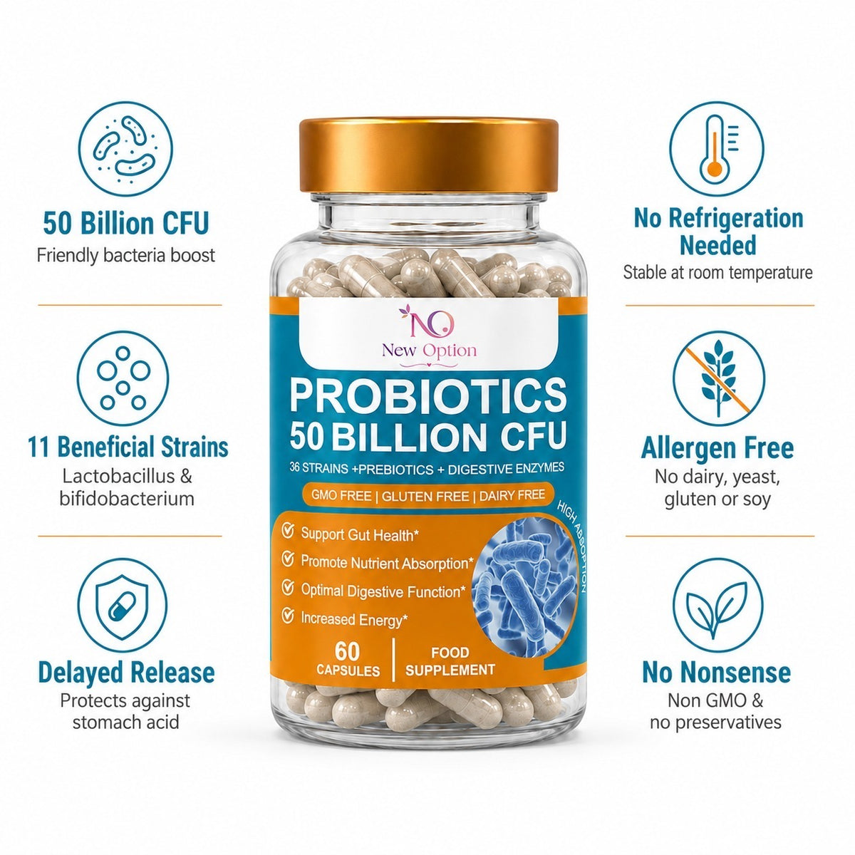 Probiotics 50 Billion CFU